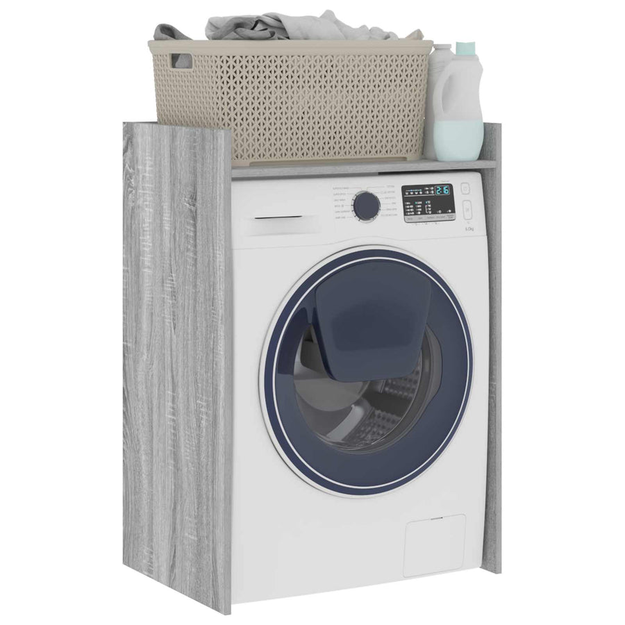 Wasmachinekast Grijs Sonoma 67,5 x 48 x 97 cm Bewerkt hout