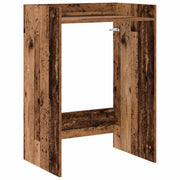 Wasmachinekast 67,5x48x97 cm bewerkt hout oudhout