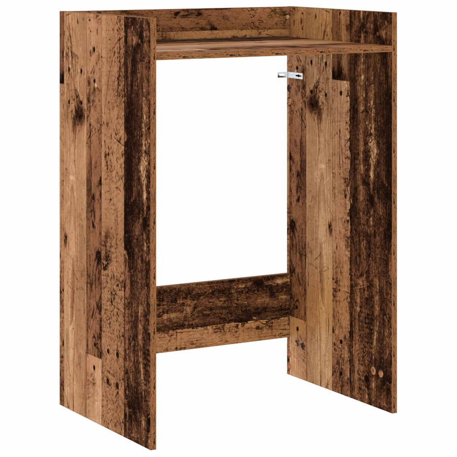 Wasmachinekast Oudhout 67,5 x 48 x 97 cm Bewerkt hout