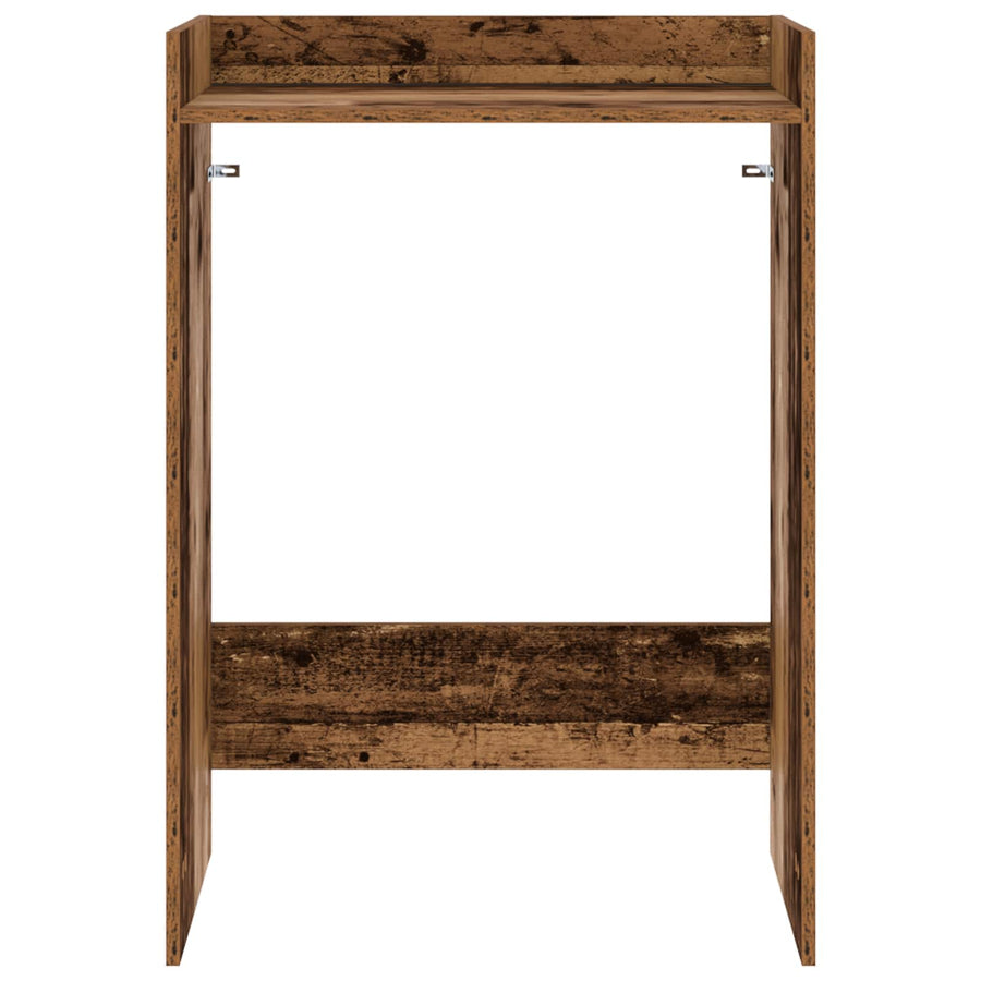 Wasmachinekast Oudhout 67,5 x 48 x 97 cm Bewerkt hout