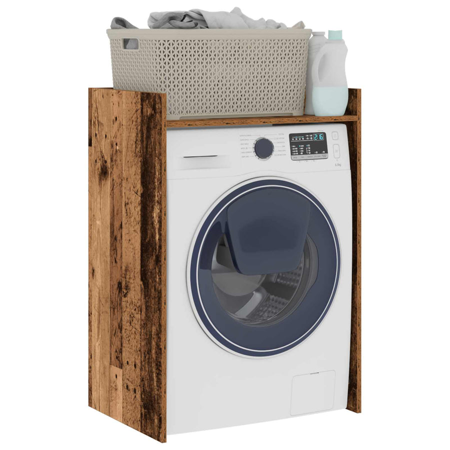 Wasmachinekast Oudhout 67,5 x 48 x 97 cm Bewerkt hout