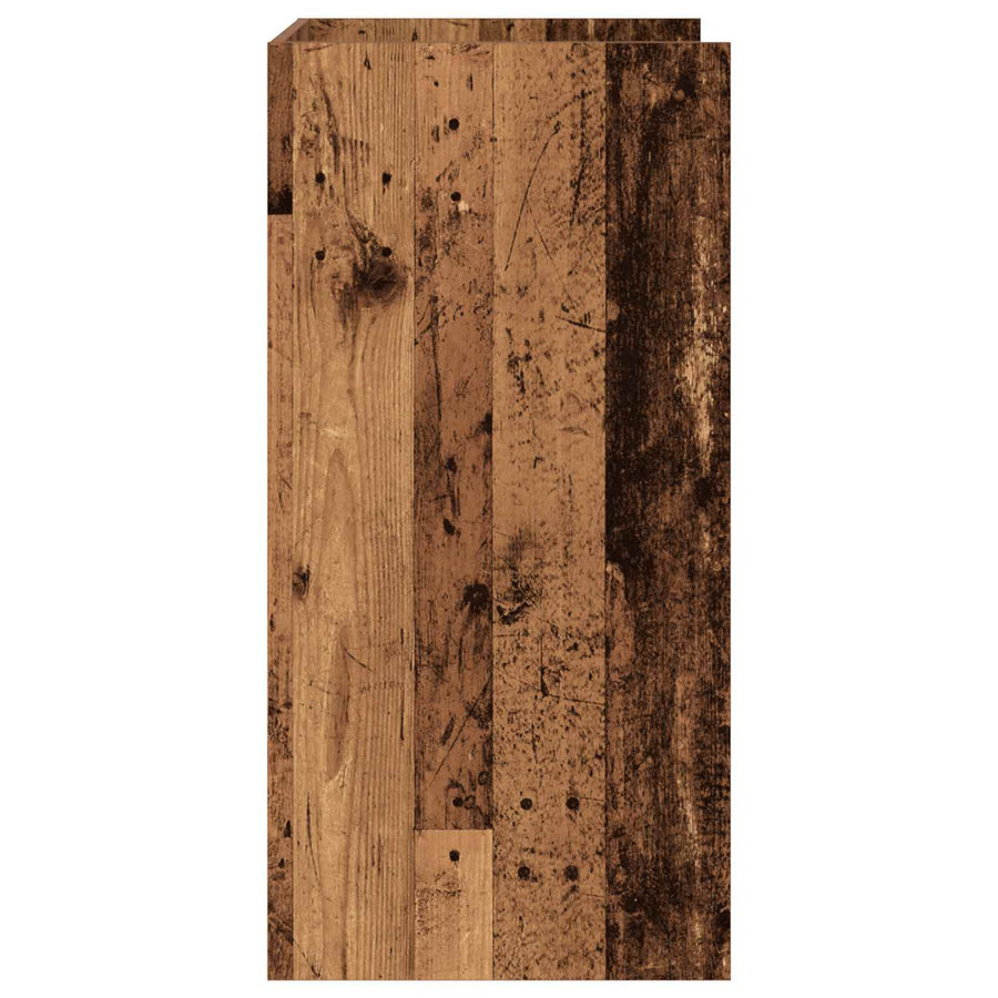 Wasmachinekast Oudhout 67,5 x 48 x 97 cm Bewerkt hout