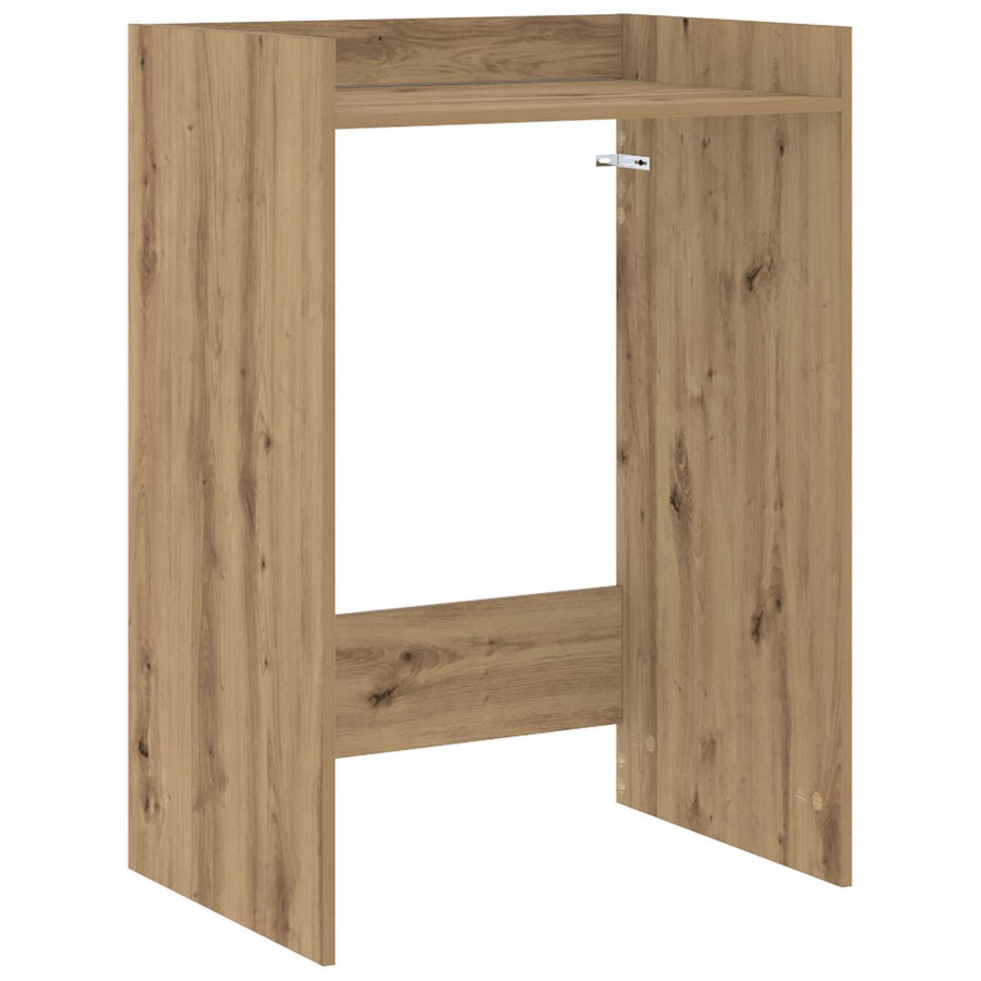 Wasmachinekast met opslag Ambachtelijk eiken 67,5 x 48 x 97 cm