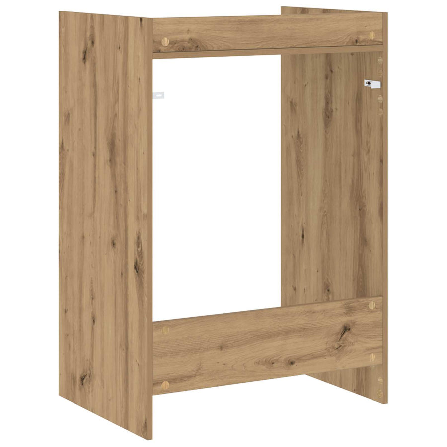 Wasmachinekast met opslag Ambachtelijk eiken 67,5 x 48 x 97 cm