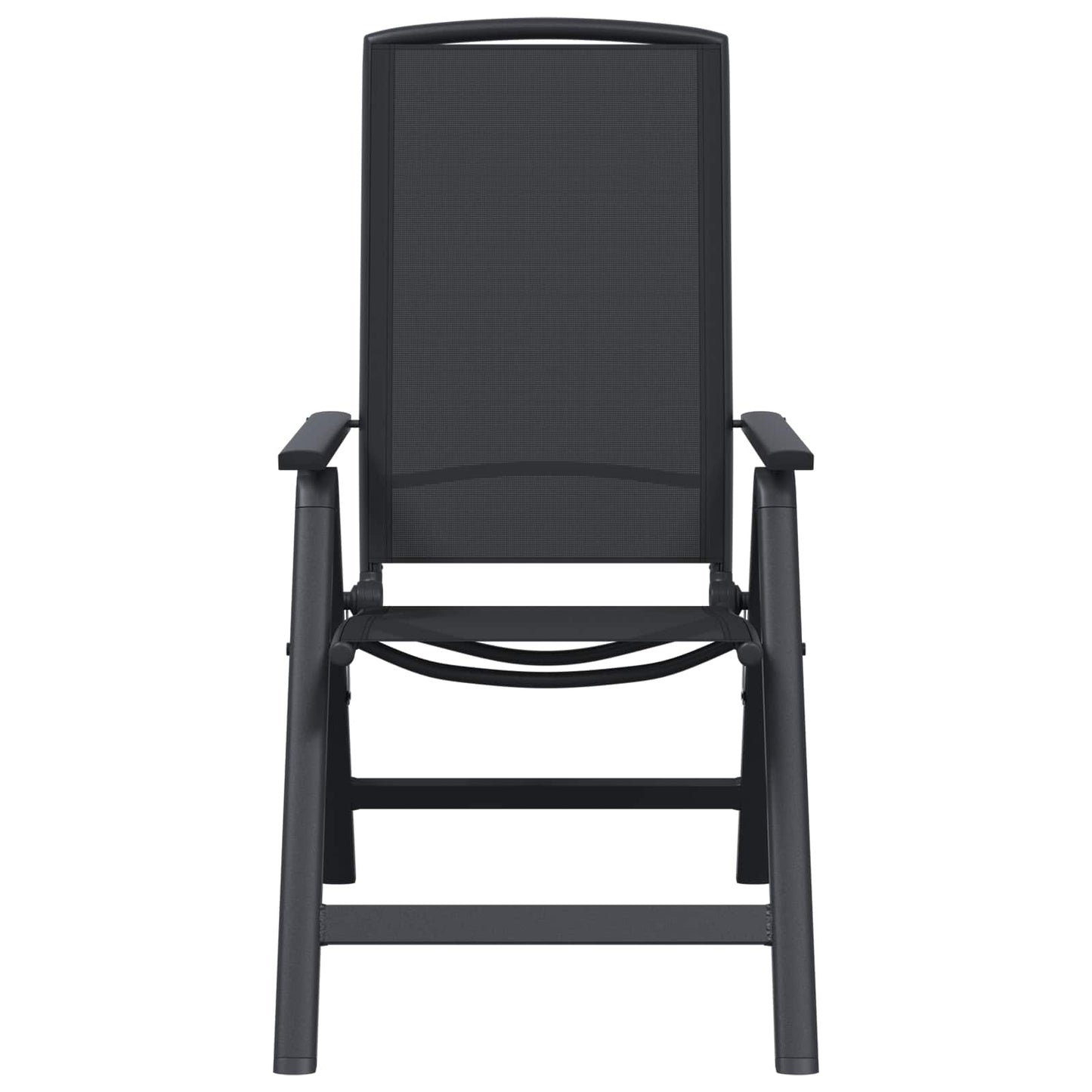 Recliner Tuinstoelen 2 pcs Zwart 58 x 71 x 112 cm Textileen