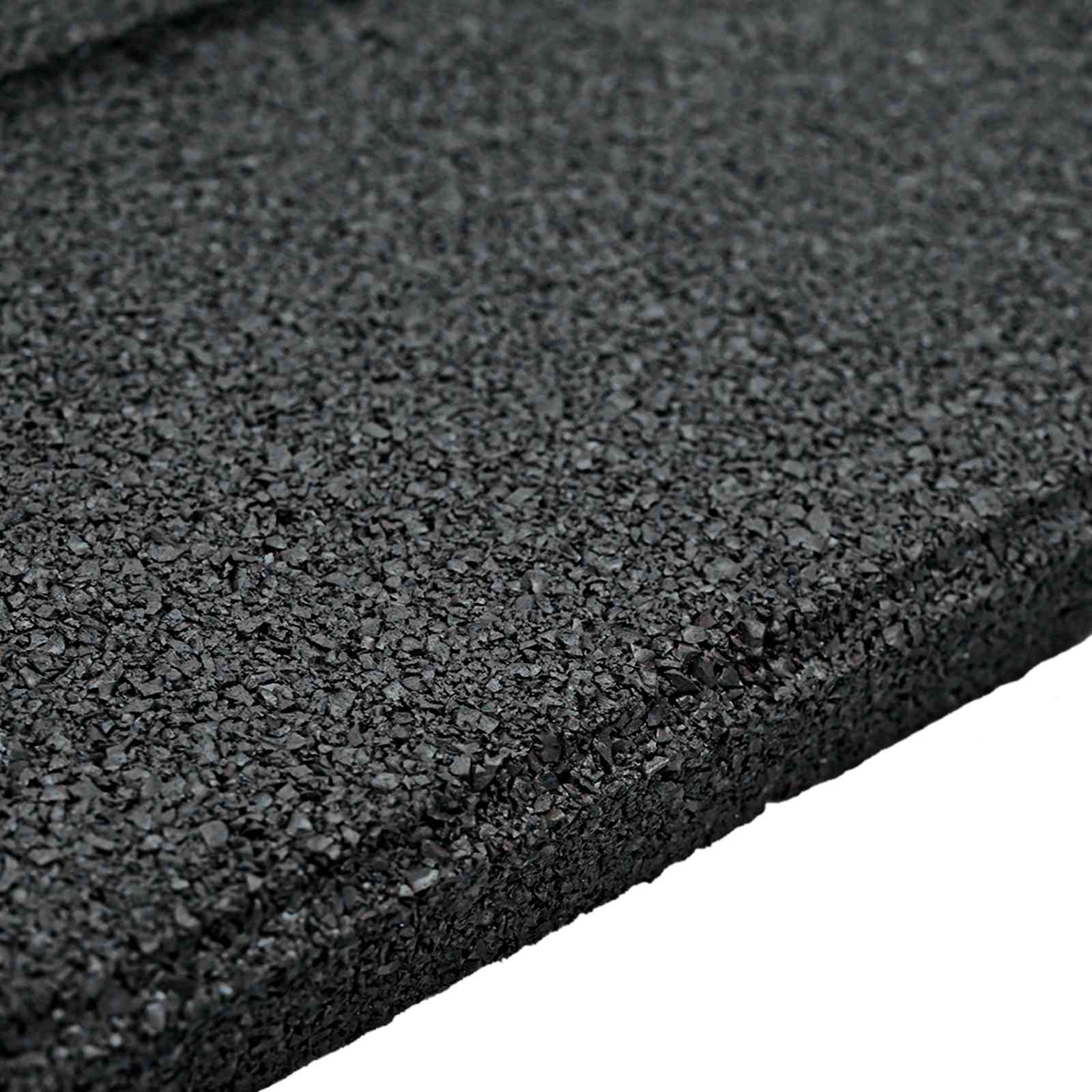 Stapsteen 6 pcs Zwart 40,5 x 40,5 x 2 cm Rubber