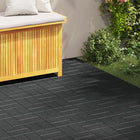 Stepping Stone 6 pcs Black 40.5 x 40.5 x 2 cm Rubber