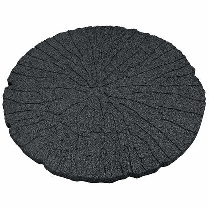 Stapsteen 6 pcs Zwart Ø 45 x 1,8 cm Rubber