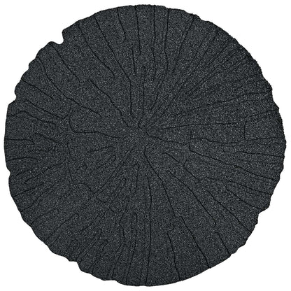 Stapsteen 6 pcs Zwart Ø 45 x 1,8 cm Rubber