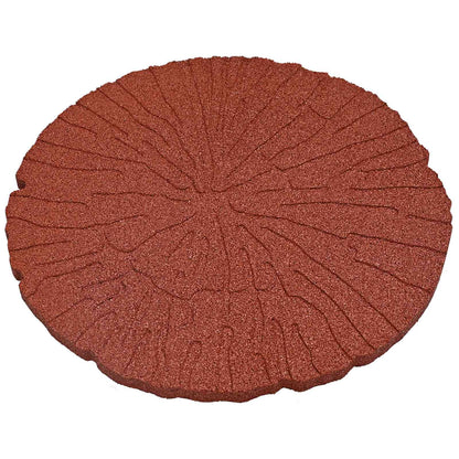 Stapsteen 6 pcs Rood Ø 45 x 1,8 cm Rubber