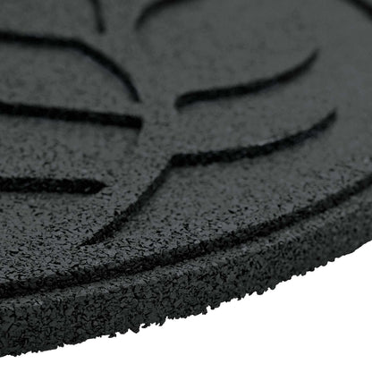 Stapsteen 6 pcs Zwart Ø 44 x 2 cm Rubber