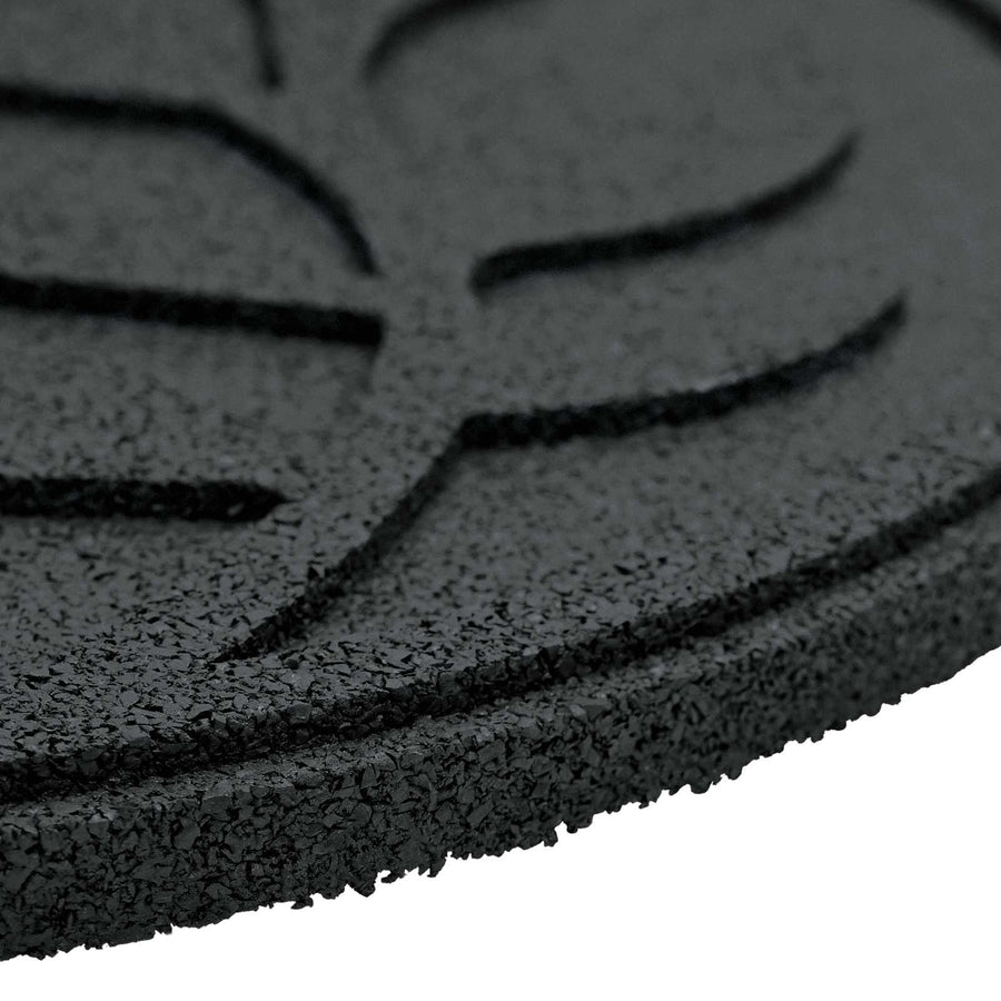Stapsteen 6 pcs Zwart Ø 44 x 2 cm Rubber