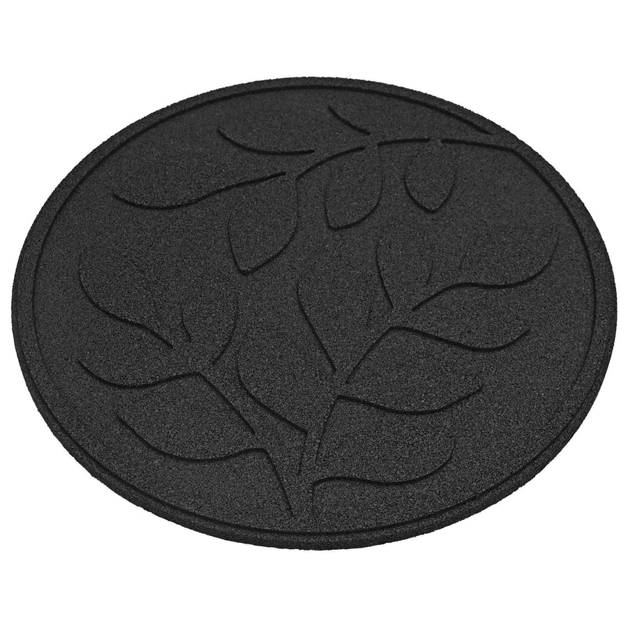 Stapsteen 6 pcs Zwart Ø 44 x 2 cm Rubber