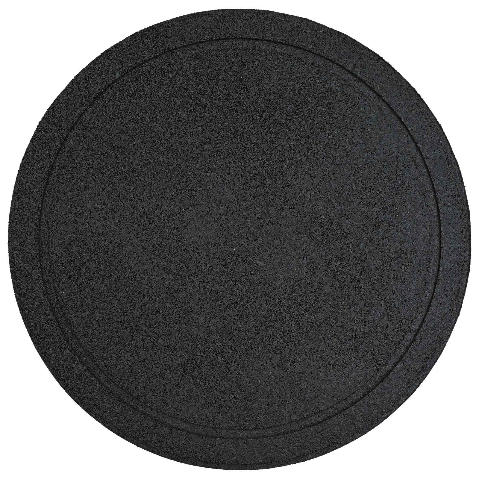 Stapsteen 6 pcs Zwart Ø 44 x 2 cm Rubber