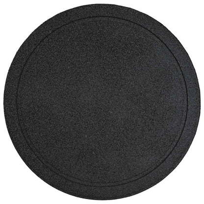 Stapsteen 6 pcs Zwart Ø 44 x 2 cm Rubber