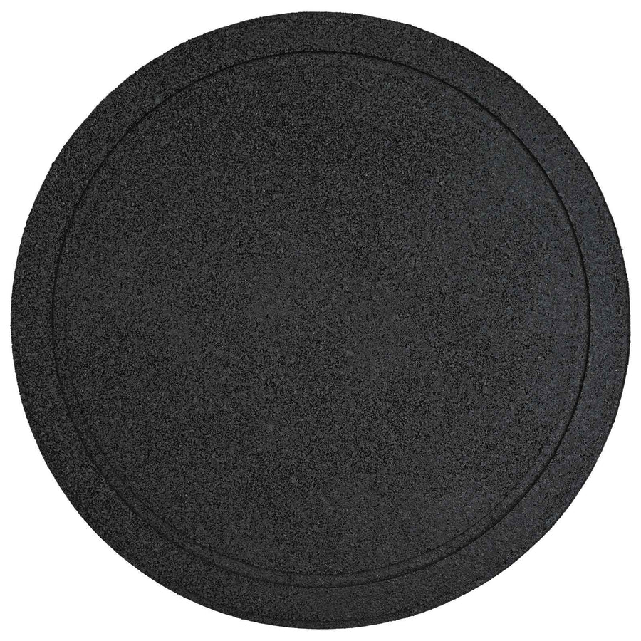 Stapsteen 6 pcs Zwart Ø 44 x 2 cm Rubber