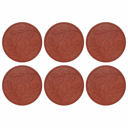 Stapsteen 6 pcs Rood Ø 44 x 2 cm Rubber