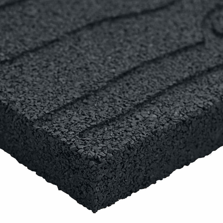 Stapsteen 6 pcs Zwart 60,5 x 25 x 2 cm Rubber