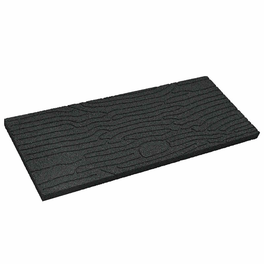 Stapsteen 6 pcs Zwart 60,5 x 25 x 2 cm Rubber
