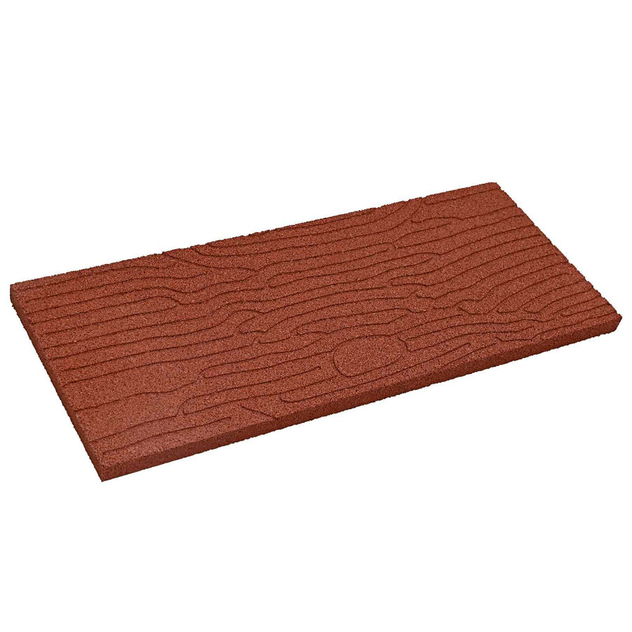 Stapsteen 6 pcs Rood 60,5 x 25 x 2 cm Rubber