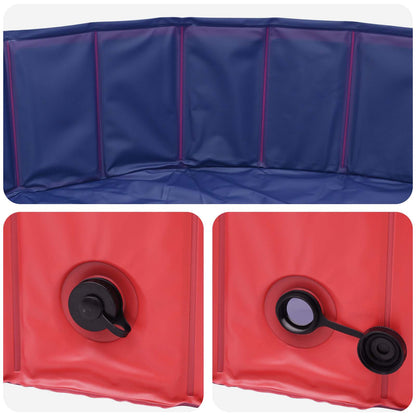 Honden zwembad Rood Ø300 x 38 cm Dik PVC