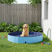 Honden zwembad 300x38 cm blauw dik PVC