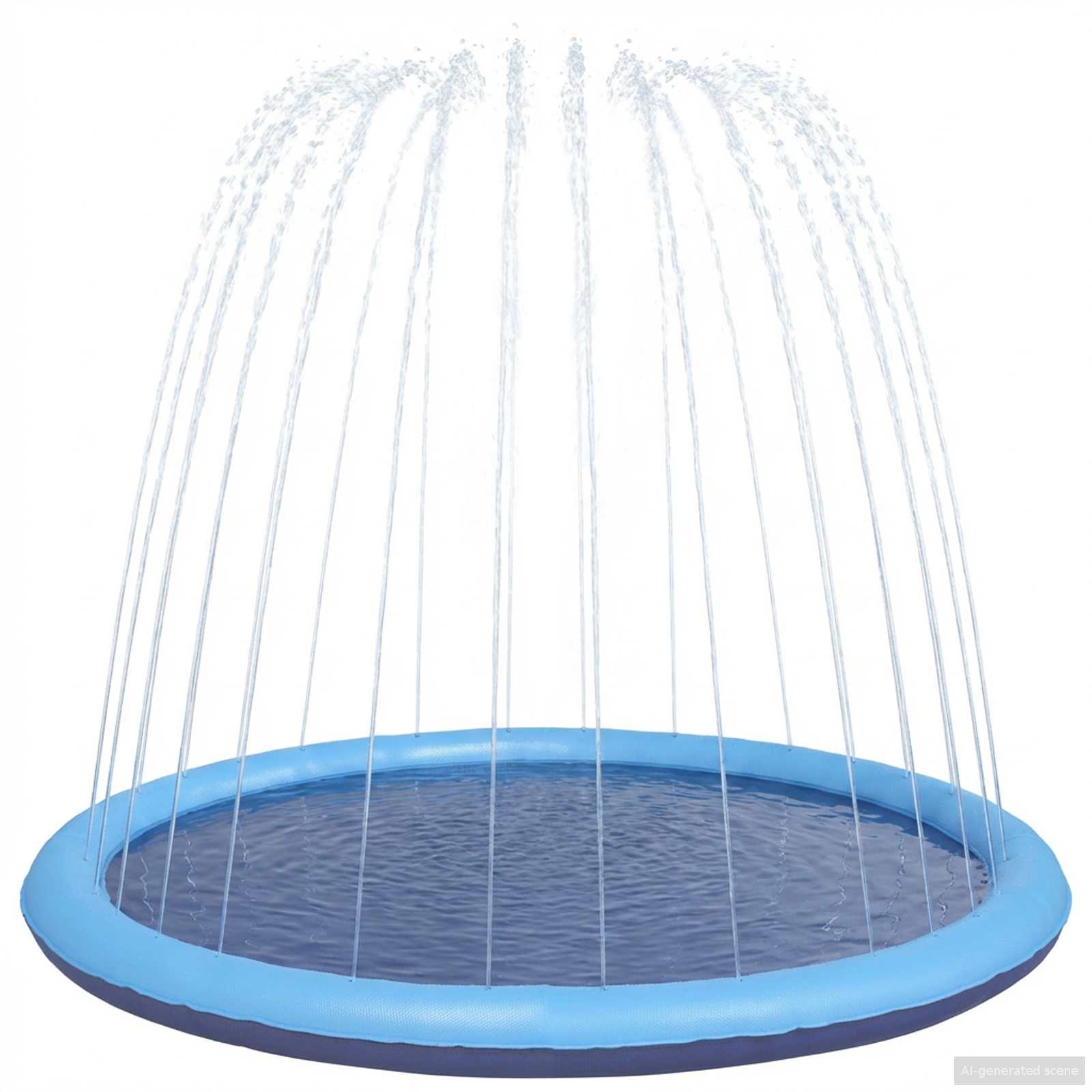 Splash Pad voor Kinderen en Honden Blauw Ø150 x 10 cm PVC