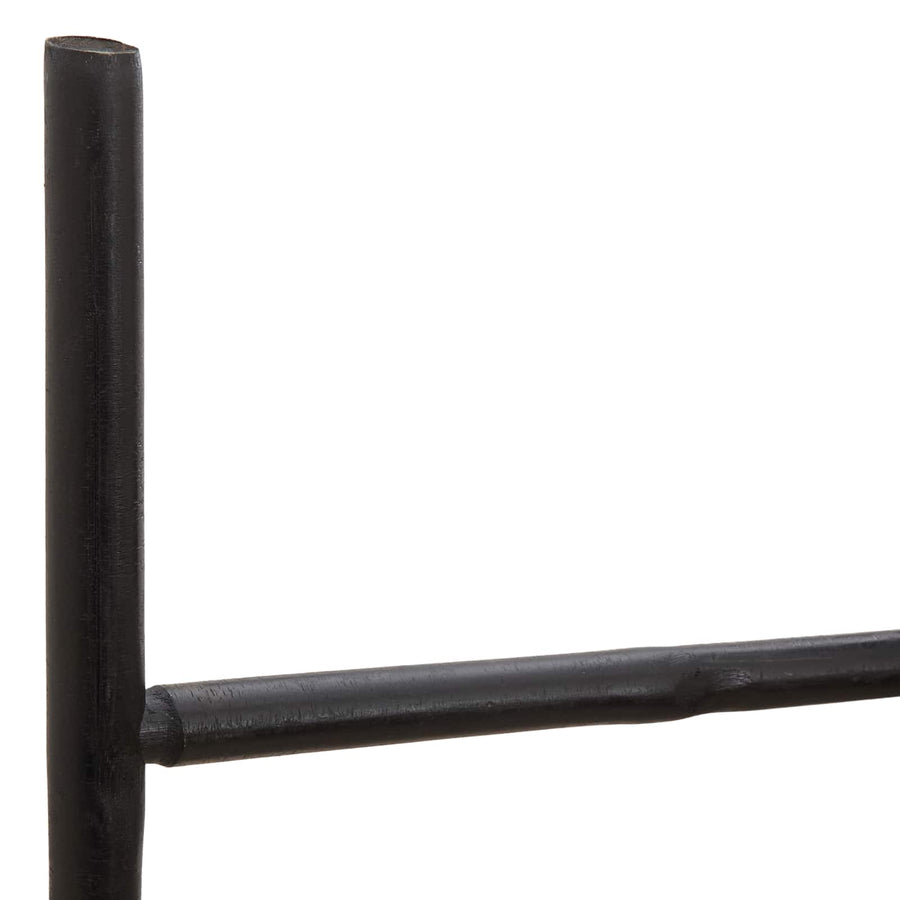 Deken Ladder Zwart 40 x 150 cm Bamboe