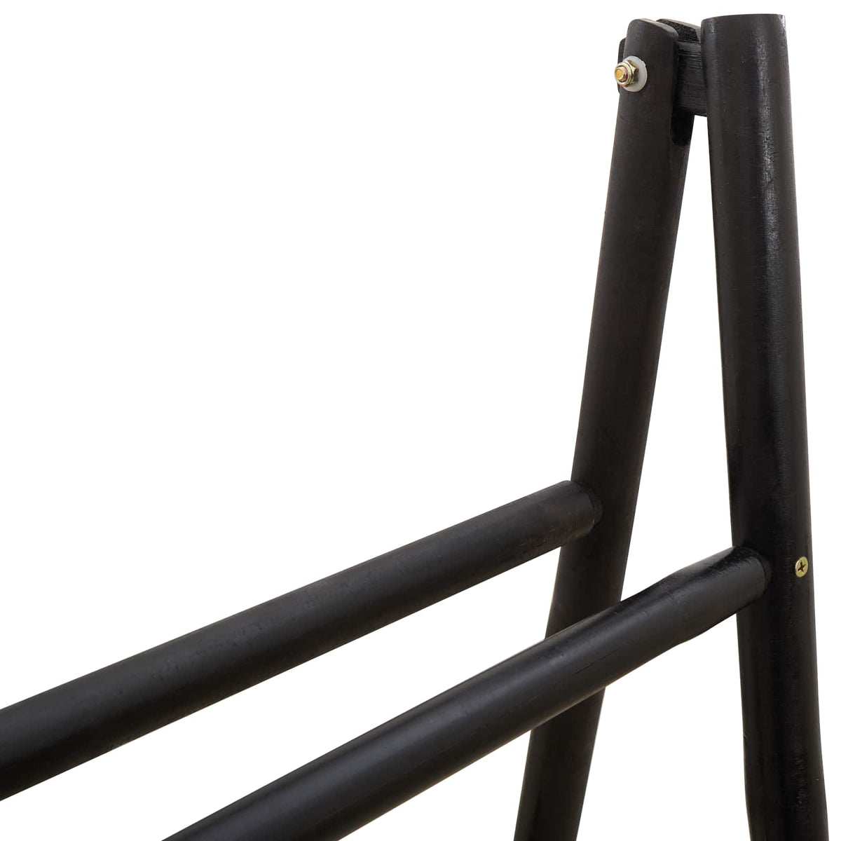 Dubbele Handdoekladder Zwart 50 x 50 x 159 cm Bamboe