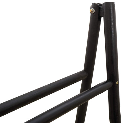 Dubbele Handdoekladder Zwart 50 x 50 x 159 cm Bamboe