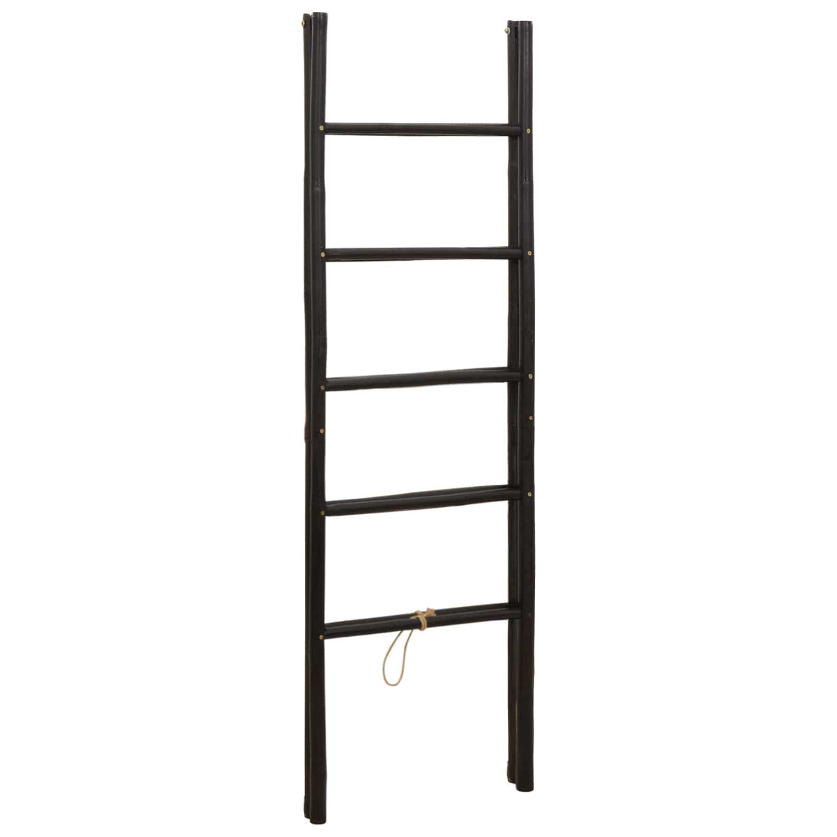 Dubbele Handdoekladder Zwart 50 x 50 x 159 cm Bamboe