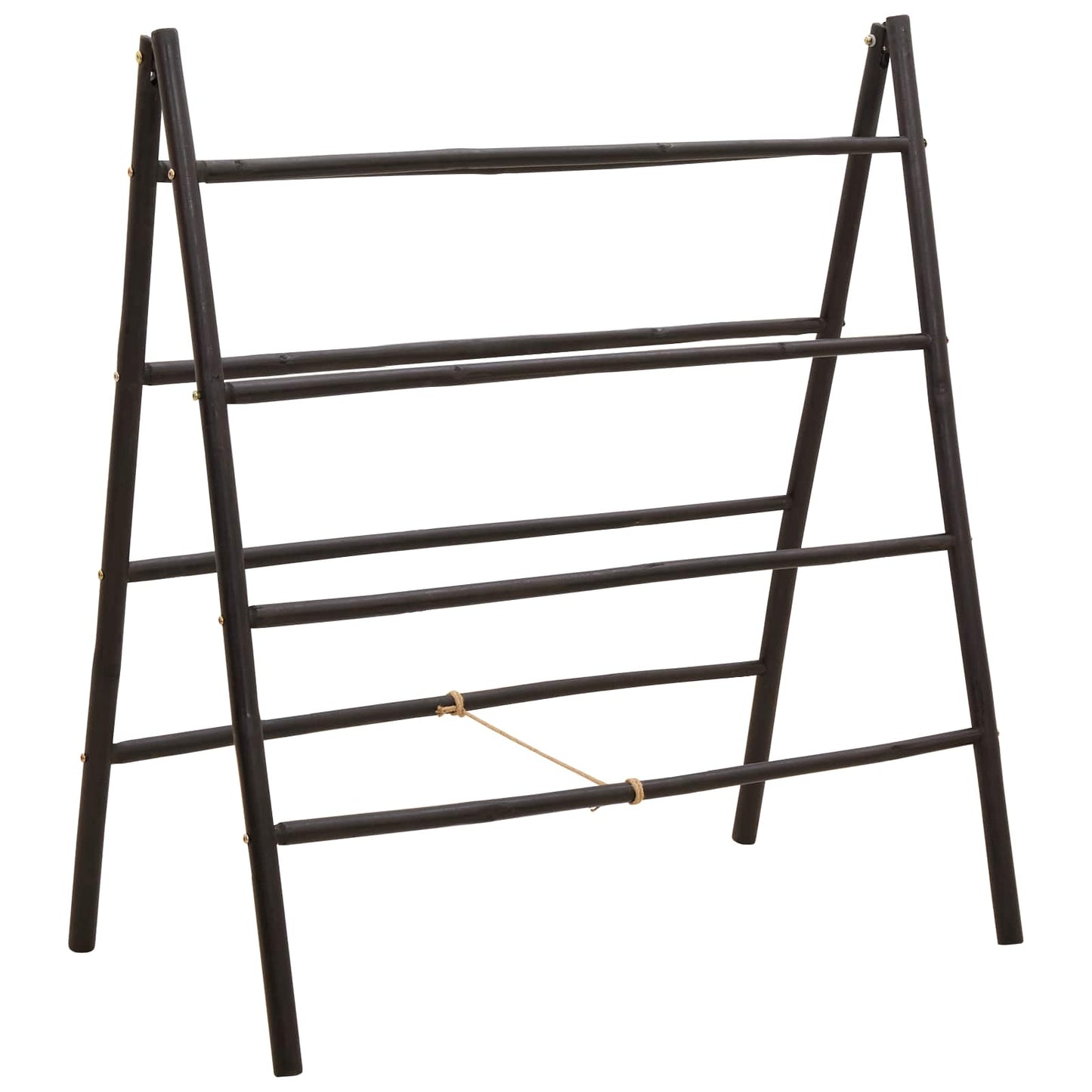 Dubbelzijdige dekbedladder Zwart 90 x 50 x 100 cm Bamboe