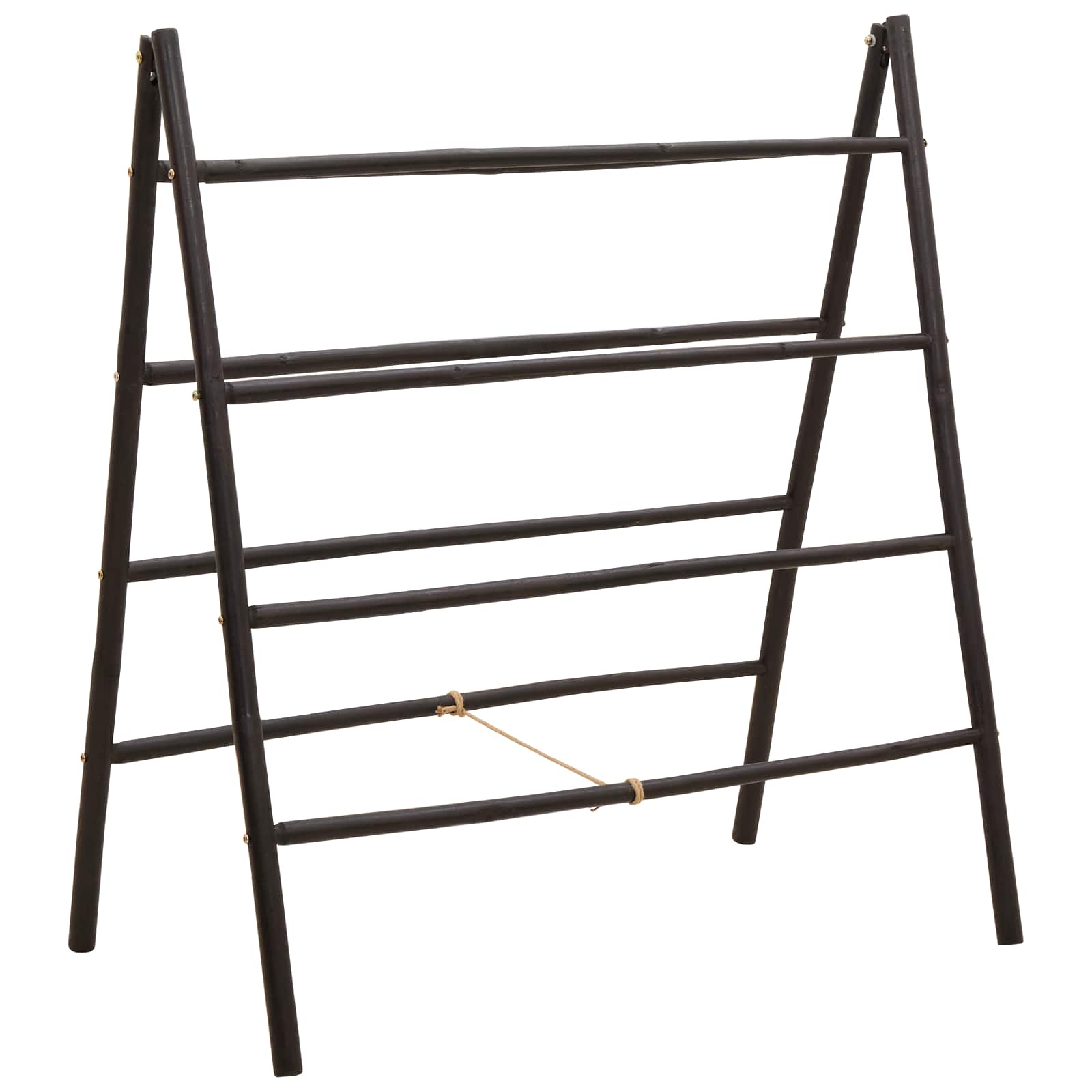 Dubbelzijdige dekbedladder Zwart 90 x 50 x 100 cm Bamboe