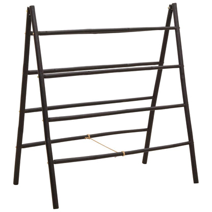Dubbelzijdige dekbedladder Zwart 90 x 50 x 100 cm Bamboe