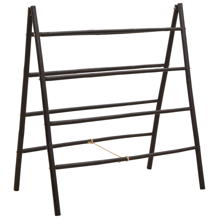 Dubbelzijdige dekbedladder Zwart 90 x 50 x 100 cm Bamboe