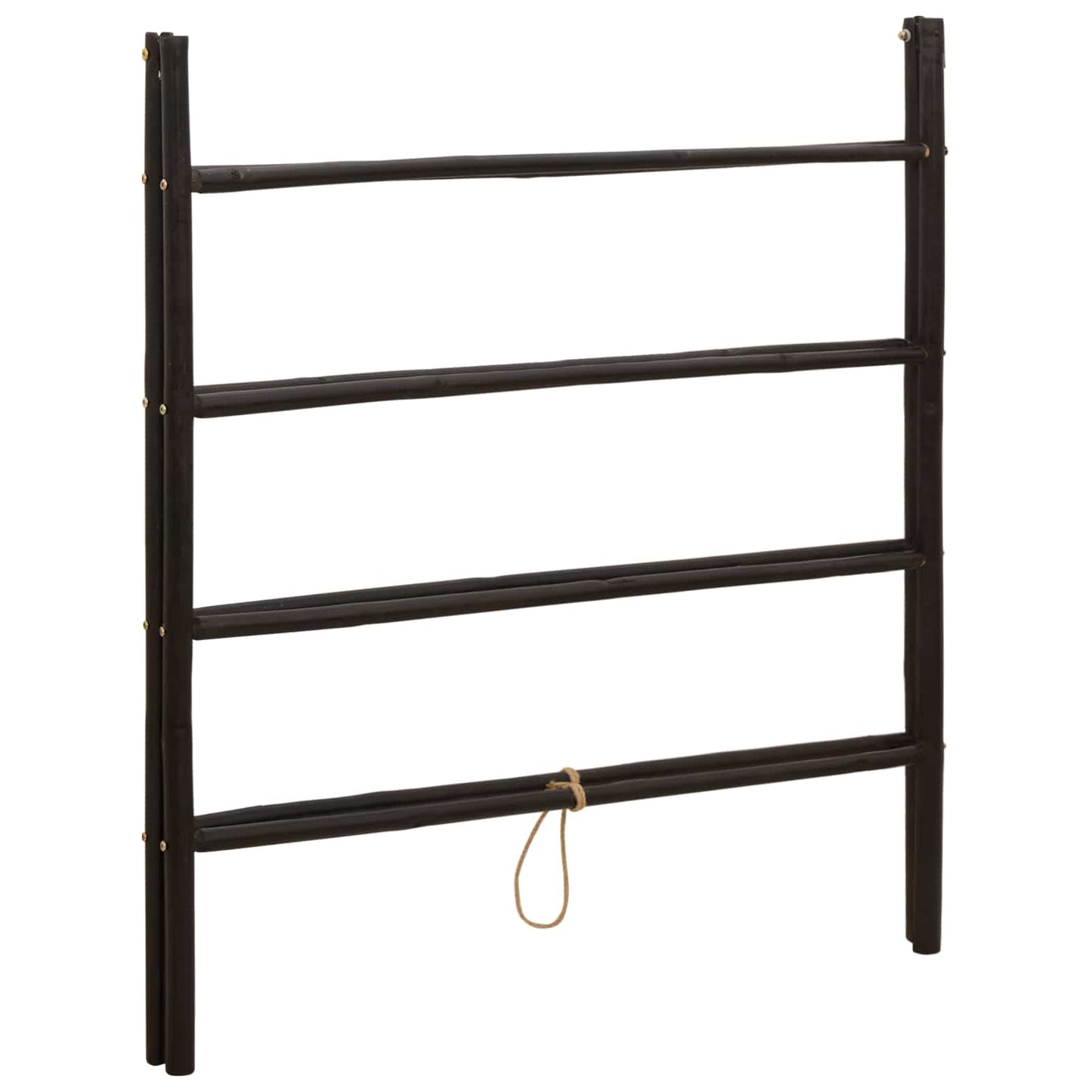 Dubbelzijdige dekbedladder Zwart 90 x 50 x 100 cm Bamboe