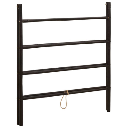 Dubbelzijdige dekbedladder Zwart 90 x 50 x 100 cm Bamboe