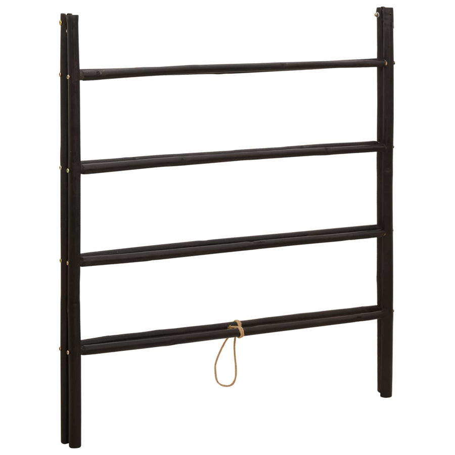 Dubbelzijdige dekbedladder Zwart 90 x 50 x 100 cm Bamboe