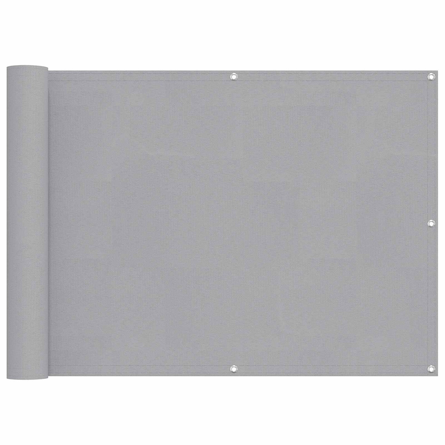 Balkon Scherm Lichtgrijs 75 x 200 cm PU gecoat oxford alu