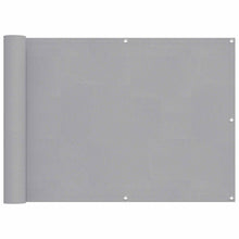 Balkon Scherm Lichtgrijs 75 x 200 cm PU gecoat oxford alu