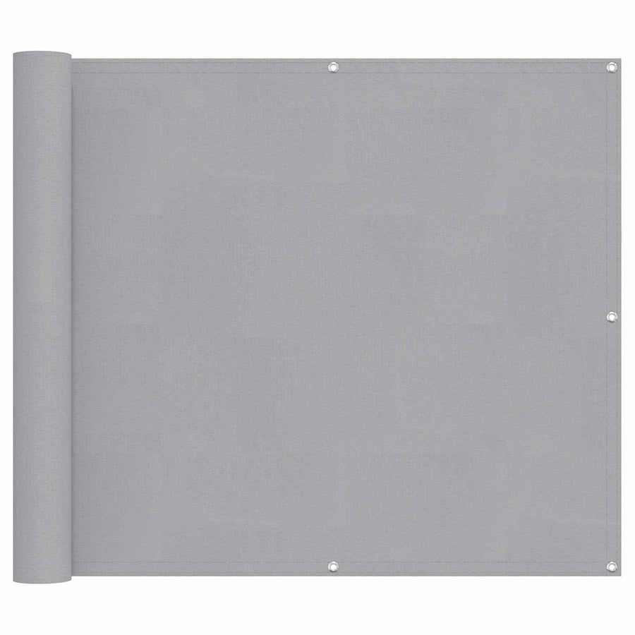 Balkon Scherm Lichtgrijs 100 x 400 cm Oxford Stof