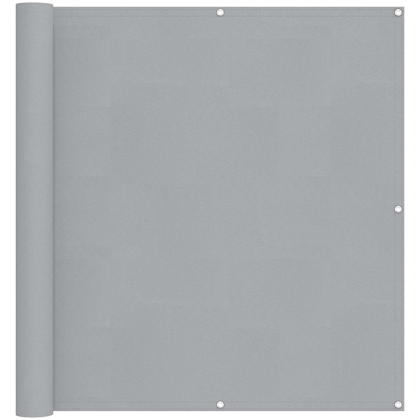 Balkon Scherm Lichtgrijs 110 x 300 cm Oxford Stof