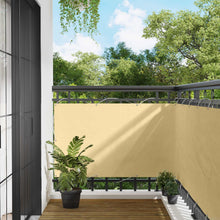 Balkon Scherm Zand 100 x 300 cm Oxford Stof