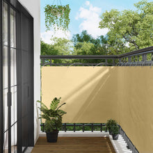 Balkon Scherm Zand 110 x 500 cm Oxford Stof