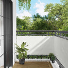 Balkonscherm 75 x 200 cm wit PU gecoat