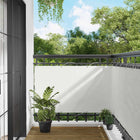 Balkonscherm 100x500 cm wit Oxford stof