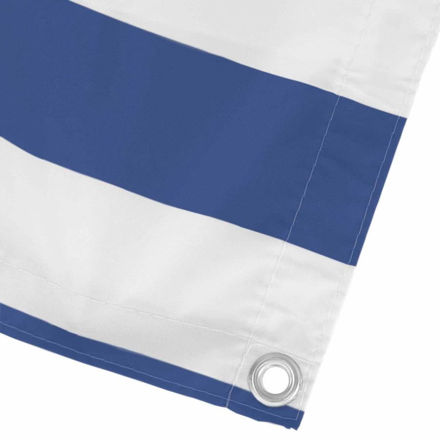 Balkon Scherm Blauw en Wit 90 x 200 cm PU gecoat oxford alu