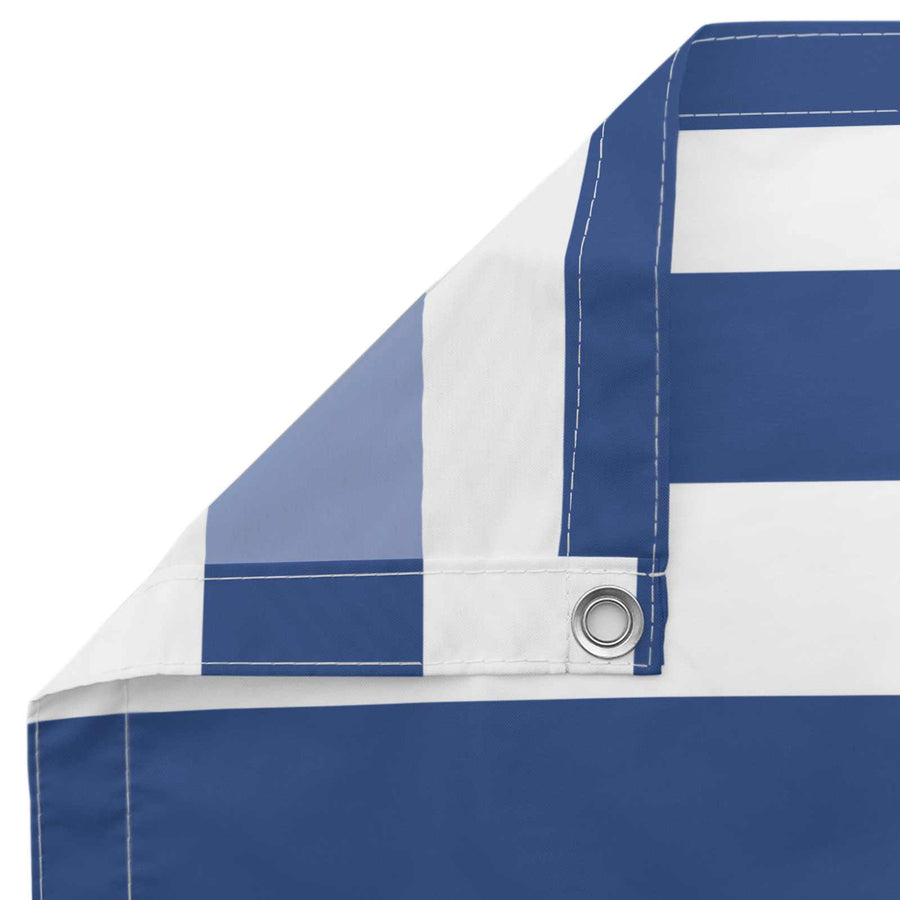 Balkon Scherm Blauw en Wit 90 x 200 cm PU gecoat oxford alu