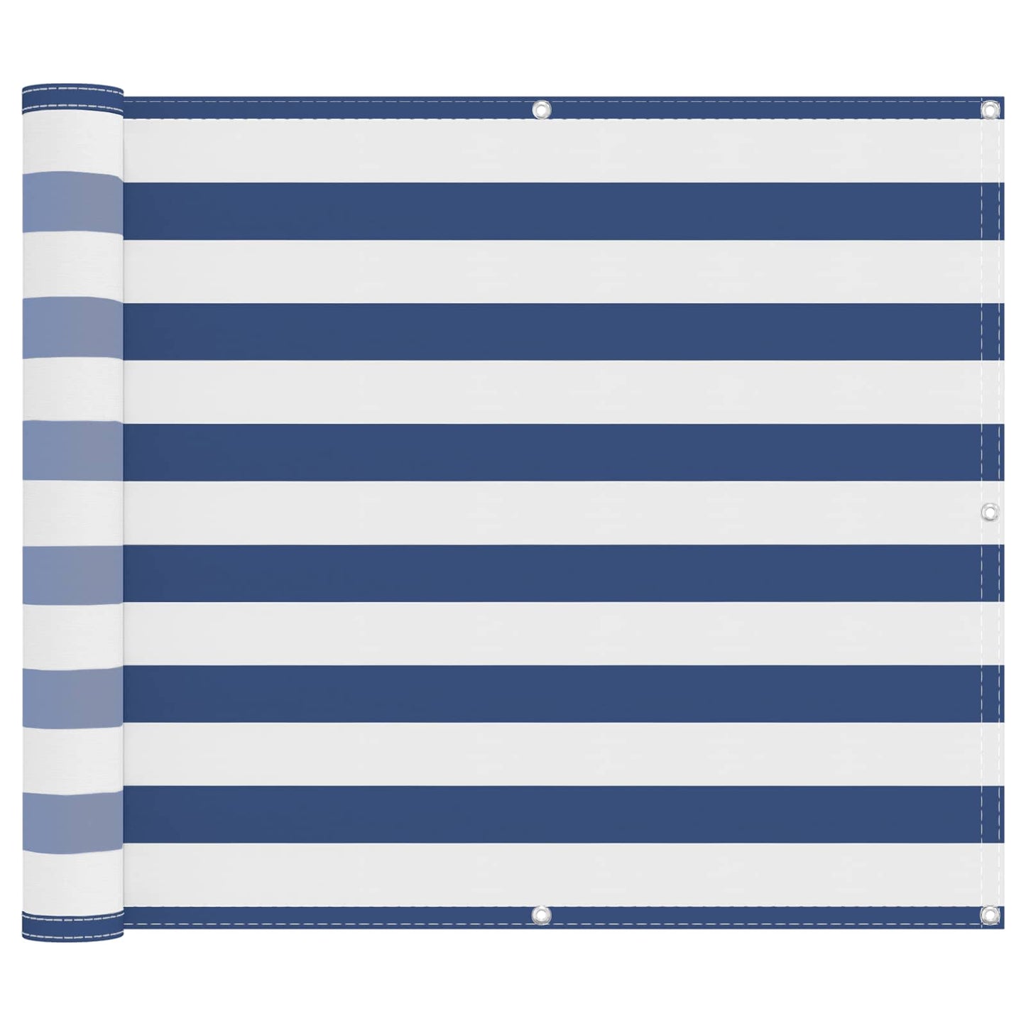Balkon Scherm Blauw en Wit 90 x 200 cm PU gecoat oxford alu