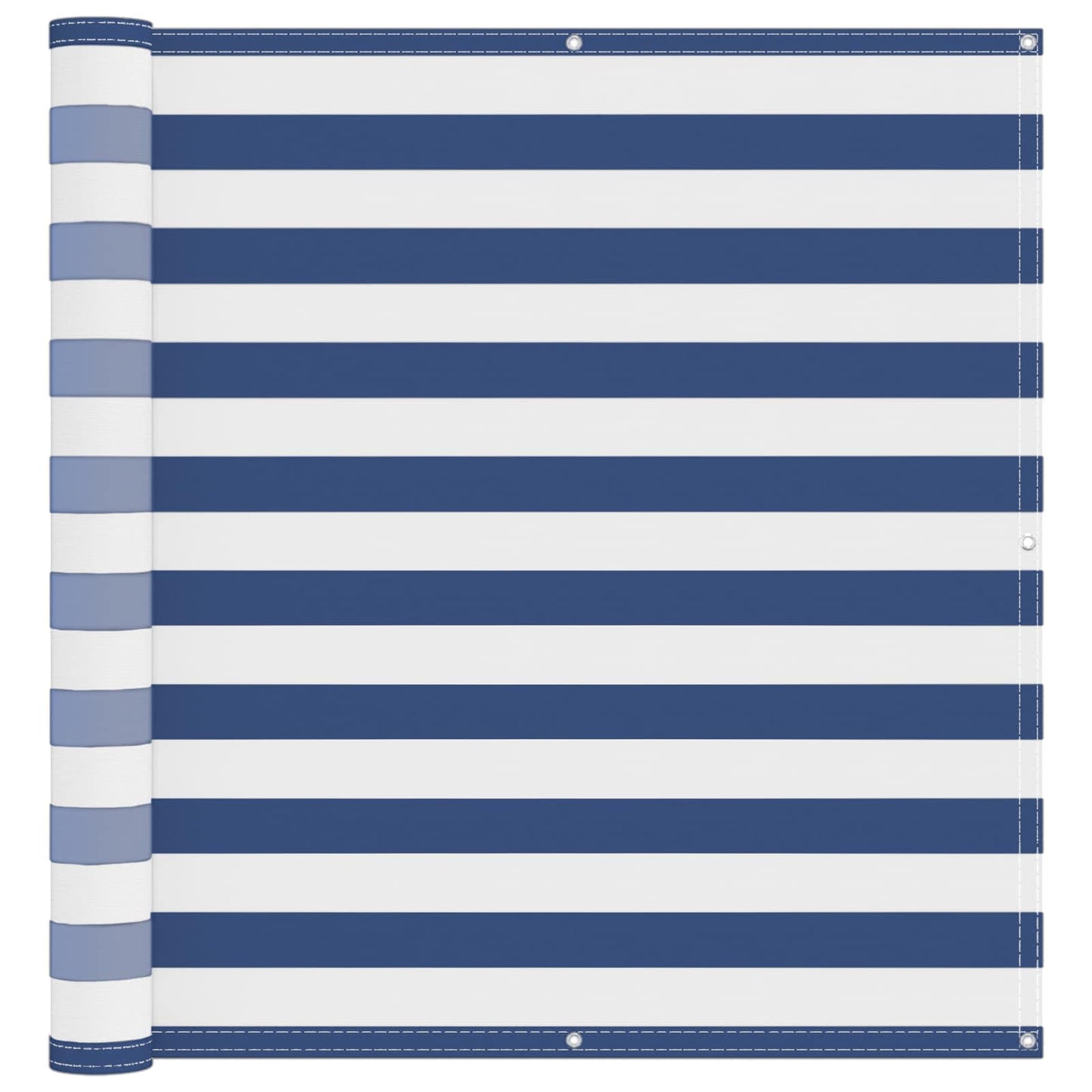 Balkon Scherm Blauw en Wit 110 x 1000 cm Oxford Stof